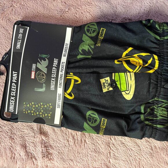 BNWT Marvel's Loki Unisex Sleep Pants - Picture 1 of 3